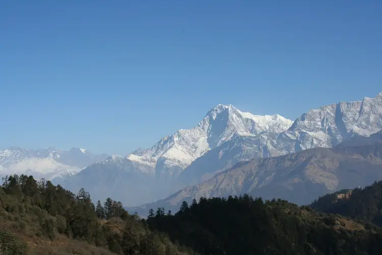 Ascension de Mohare Danda : panorama sur le Dhaulagiri et les Annapurnas au Népal