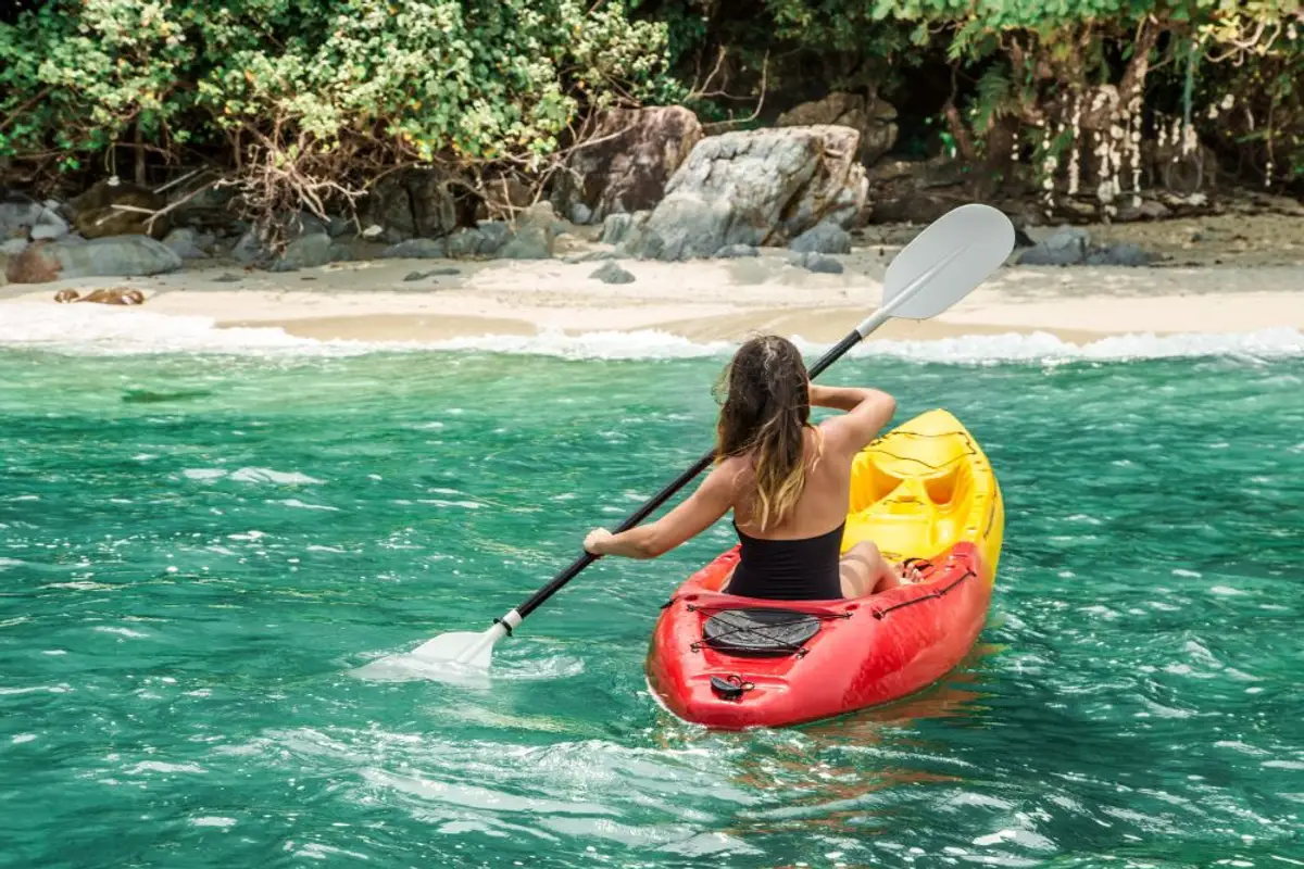 Leihen Sie sich ein kayak in Coron philippinen