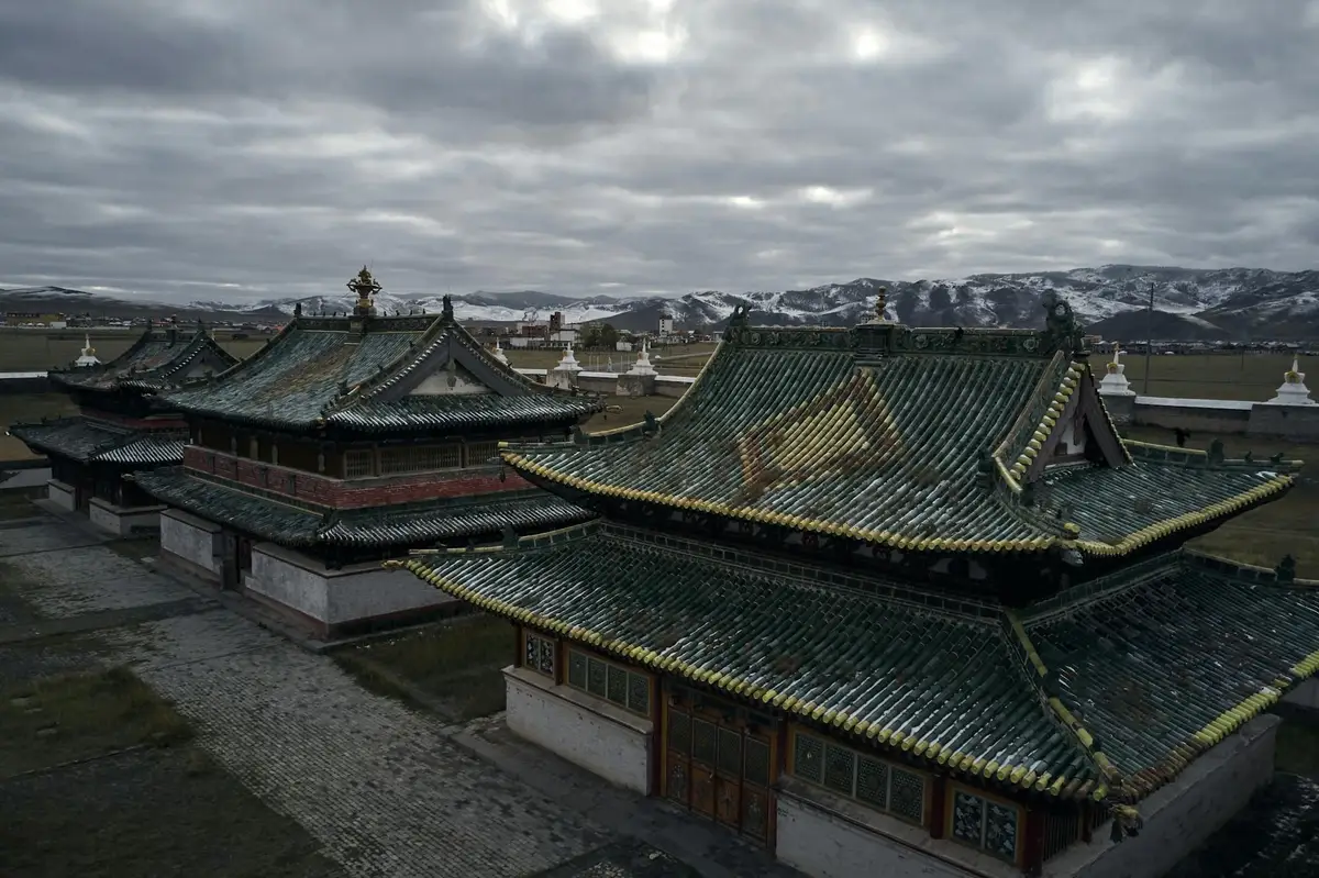 Le Monastère De Kharkhorin sous les nuages