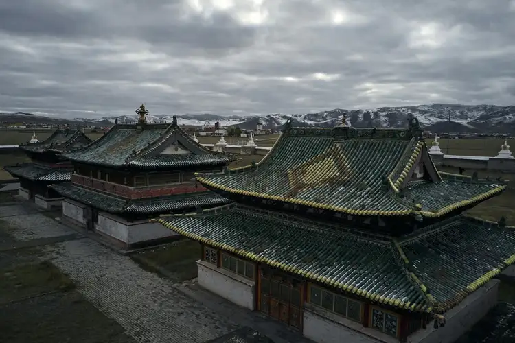 Le Monastère De Kharkhorin sous les nuages