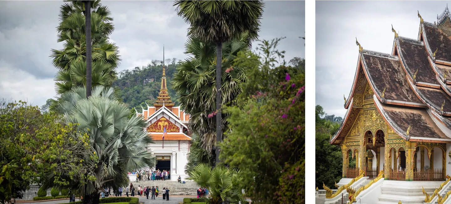 Voyage au Laos — pavillon Haw Pha Bang (Palais Royal de Luang Prabang) respirant la solennité, cœur de la culture spirituelle laotienne