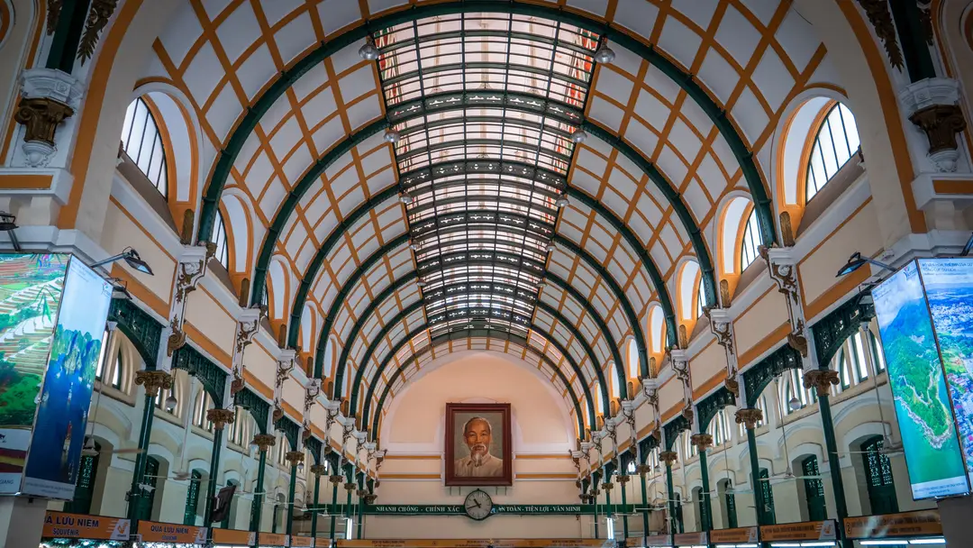 La poste centrale de Hô Chi Minh-Ville
