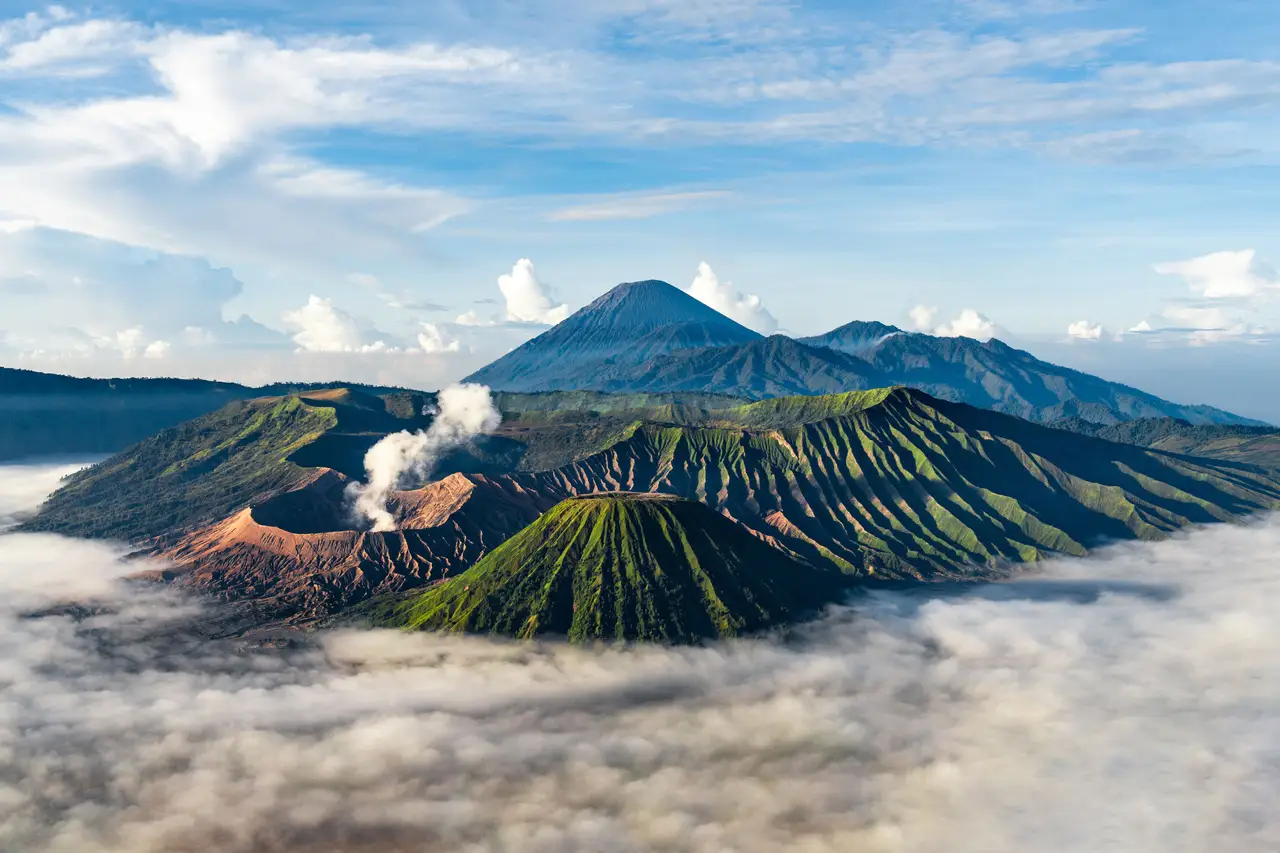 Wulkan Batur in Indonesien