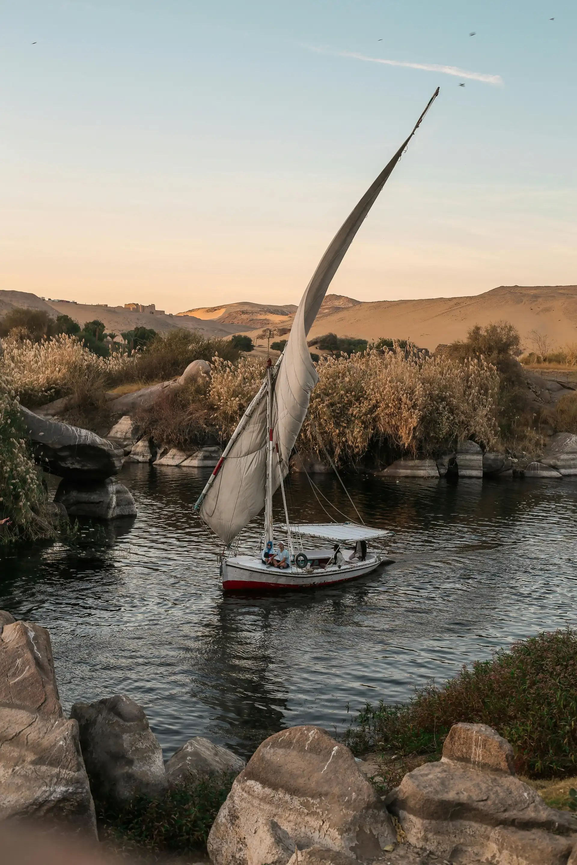 Voyage en Egypte à bord d'une felouque avec Shanti Travel