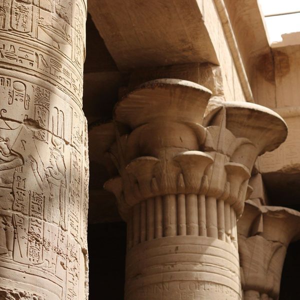 Le temple de Philae lors d'un voyage en Egypte, près d'Assouan