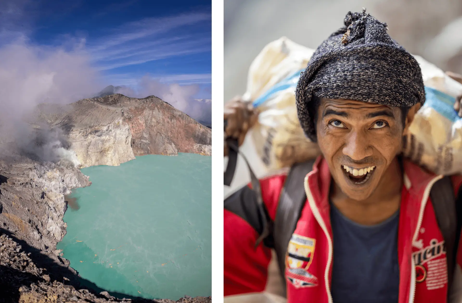 Voyage en Indonésie - les porteurs de soufre du Mont Ijen : entre enfer et émerveillement sur l'île de Java