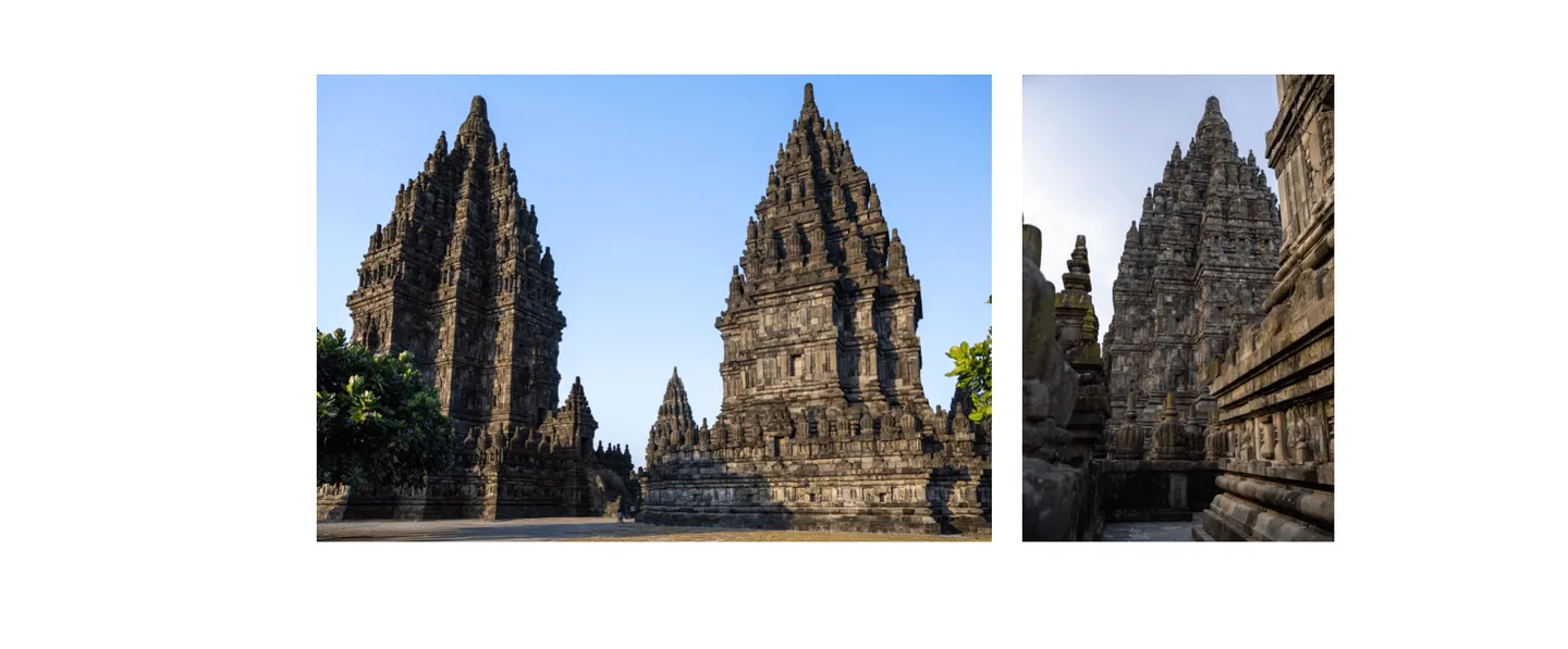 Voyage en Indonésie - tour centrale de 47 mètres de Prambanan perçant le ciel avec majesté architecturale