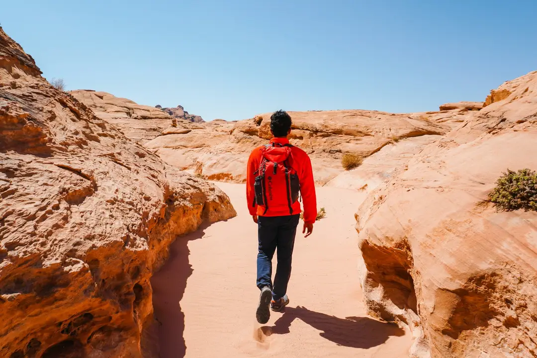 Trek dans le désert en Jordanie