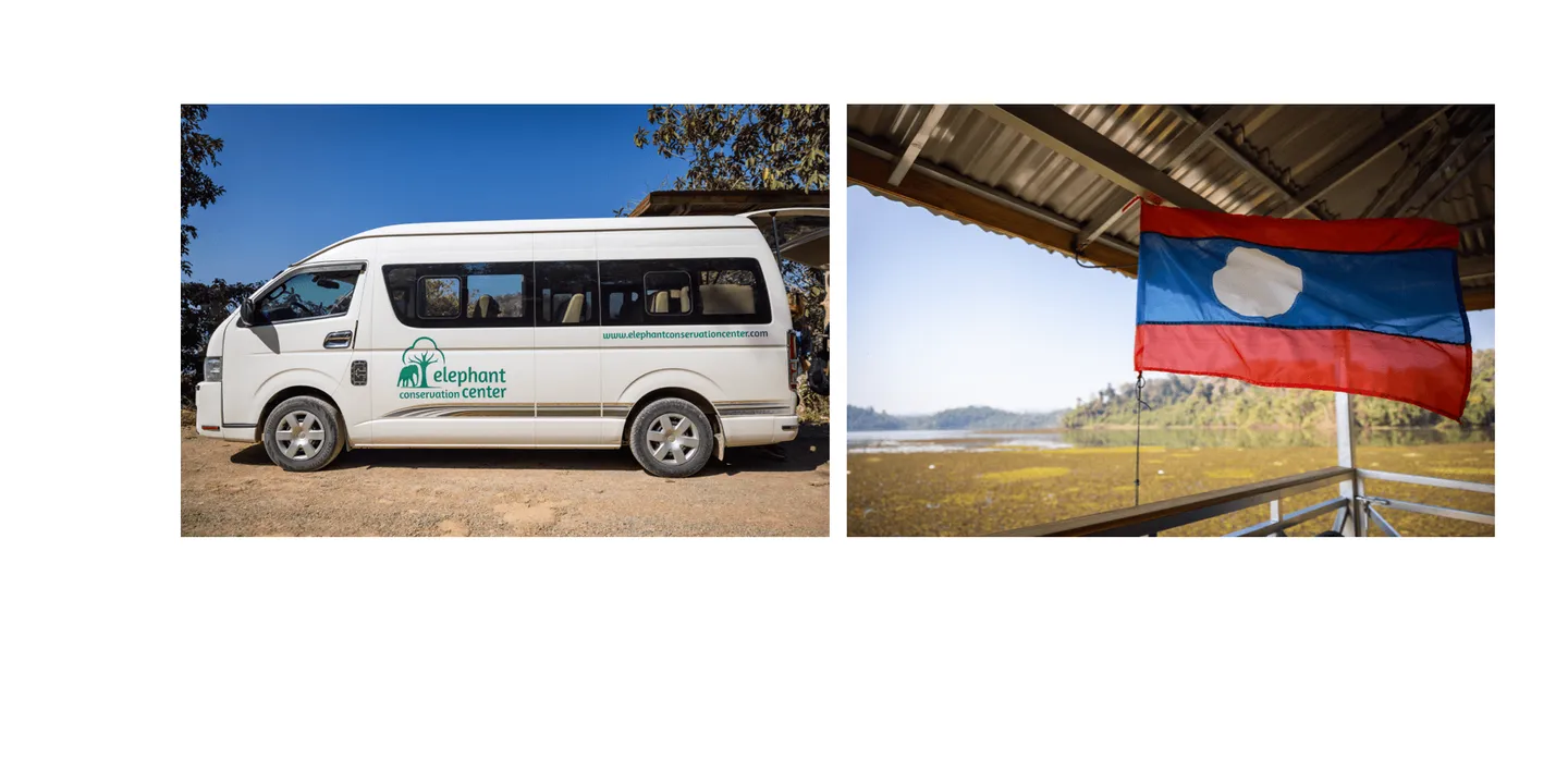 Voyage au Laos - transfert en minibus de 3 heures depuis Luang Prabang vers l’Elephant Conservation Center