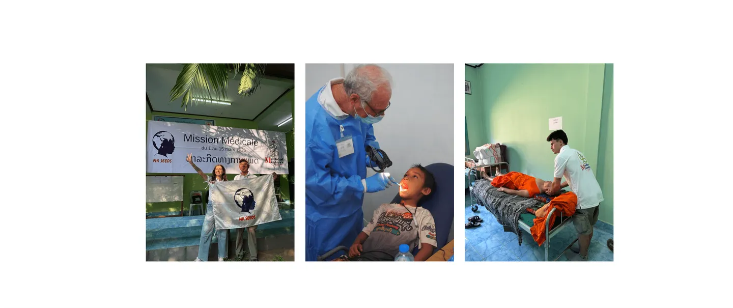 Voyage au Laos - médecins bénévoles (généralistes, dentistes, opticiens) en consultation gratuite pour NK Seeds