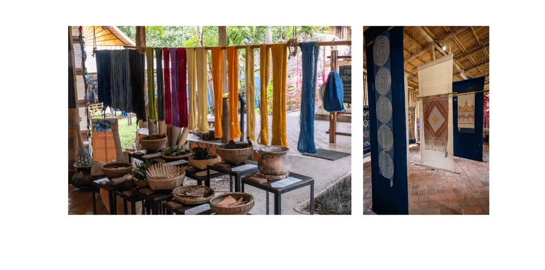 Voyage au Laos - Ock Pop Tok Living Crafts Centre à Luang Prabang revitalisant le tissage lao