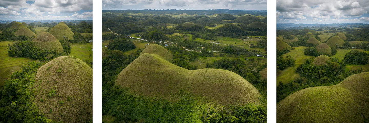 Voyage aux Philippines - les Chocolate Hills de Bohol vues de drone