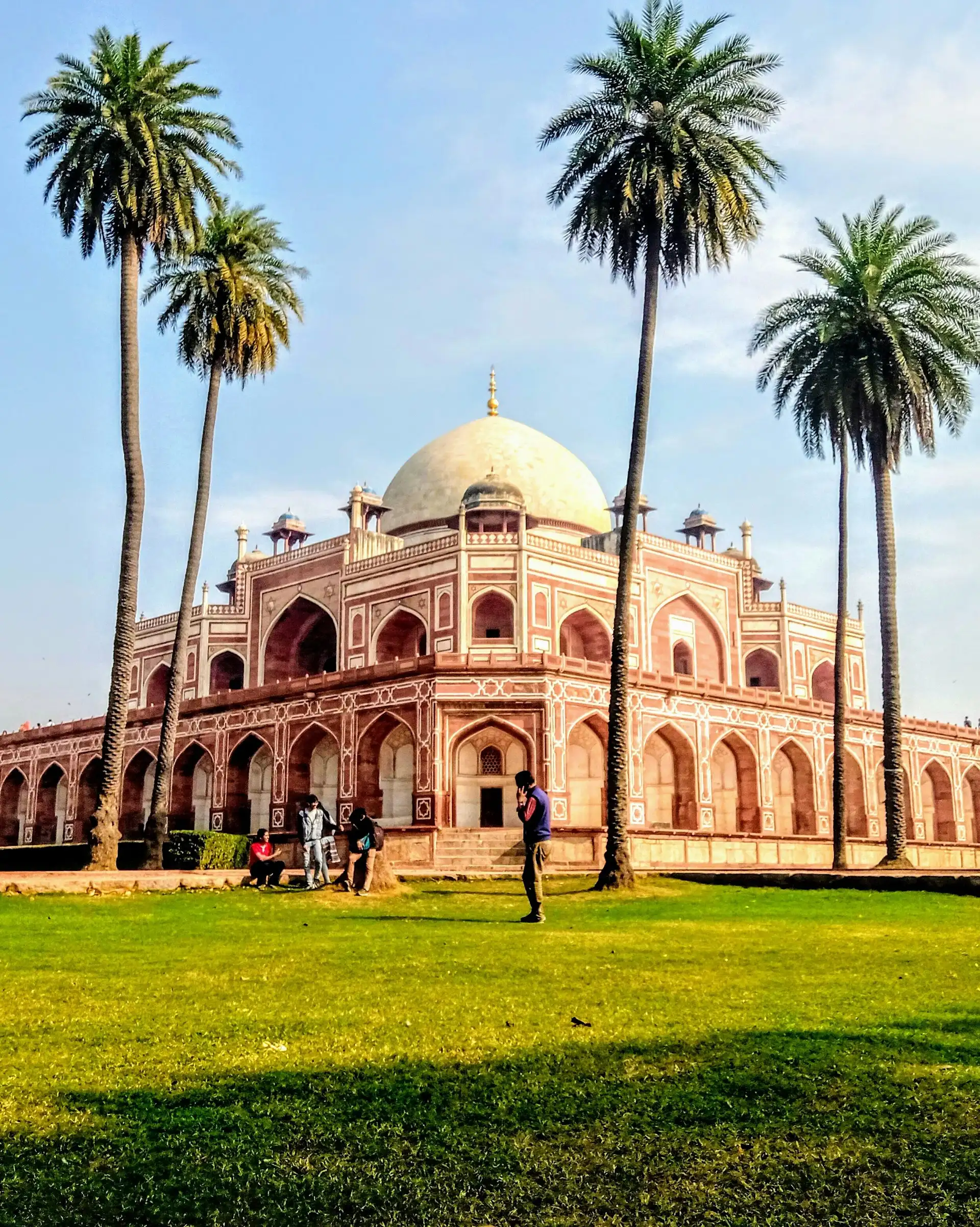 Tombeau Humayun à Delhi avec shanti Travel