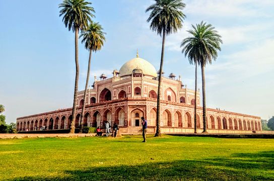 Tombeau Humayun à Delhi avec shanti Travel