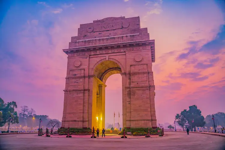 porte de l'Inde à Delhi avec Shanti Travel