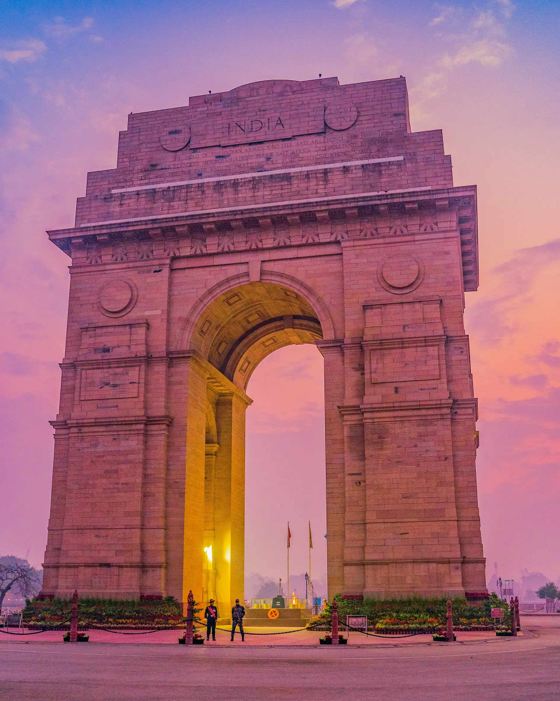 porte de l'Inde à Delhi avec Shanti Travel