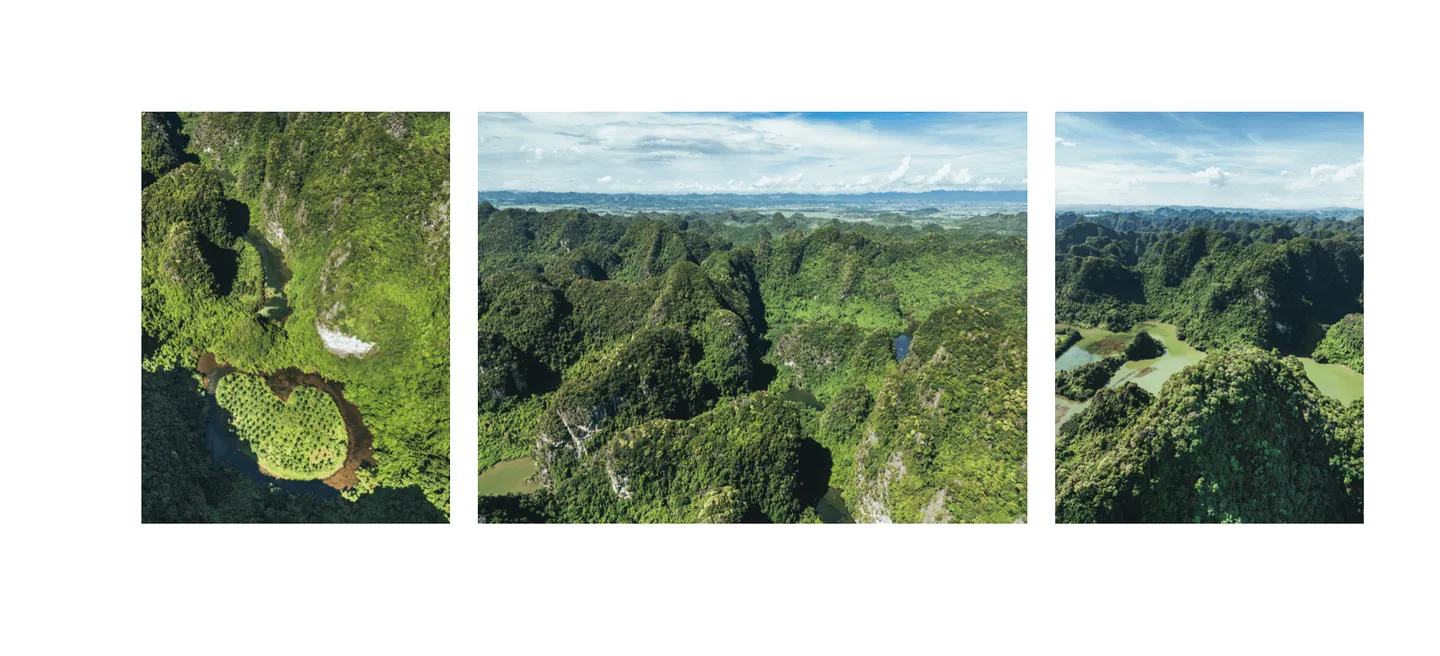 Voyage au Vietnam - décor du film Kong: Skull Island tourné à Trang An en 2016, paysage de monde perdu