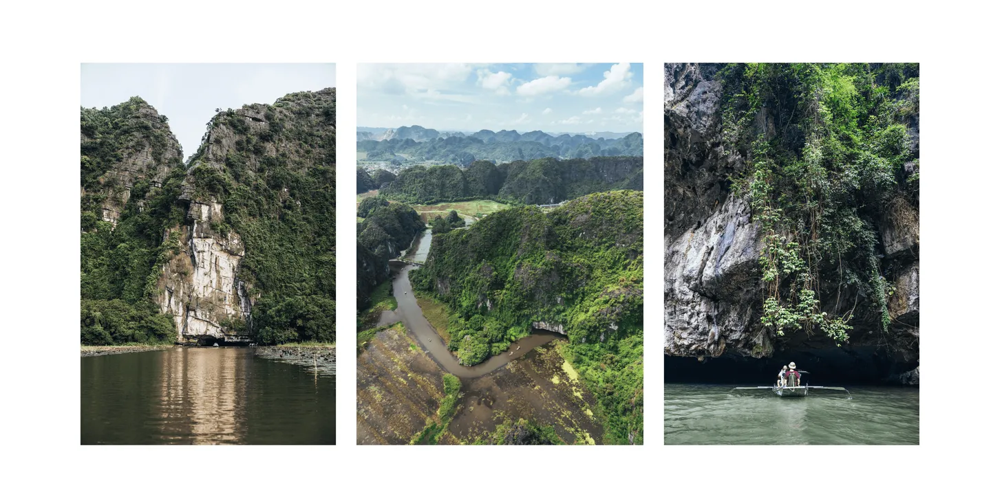 Voyage au Vietnam - traversée des grottes Hang Giua et Hang Cuoi durant la navigation à Tam Coc