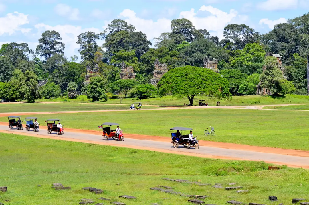Angkor, Tuktuk, Cambodge