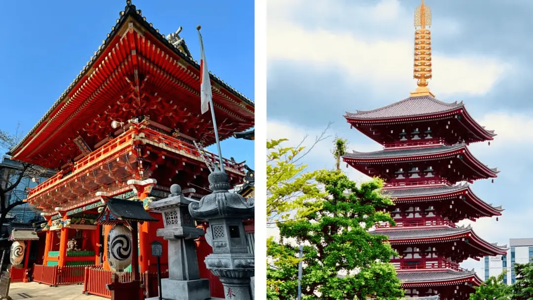 Asakusa : architecture japonaise traditionnelle