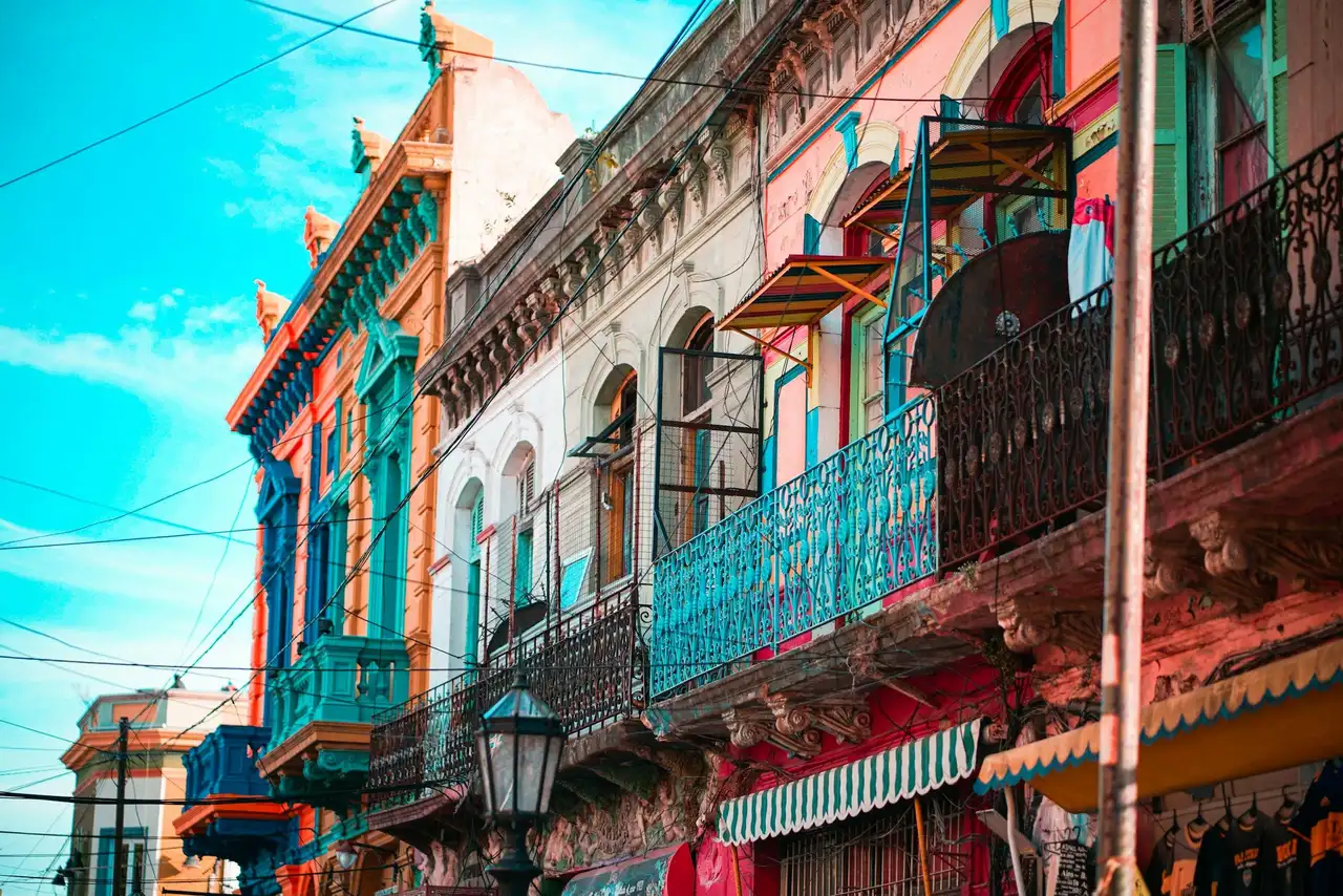 Le quartier de Caminito à Buenos Aires lors d'un voyage en Argentine