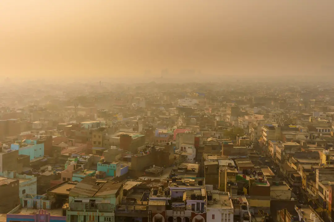 Au dessus de Delhi