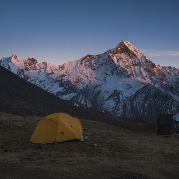 Aufstieg Richtung Gipfel von Annapurna 