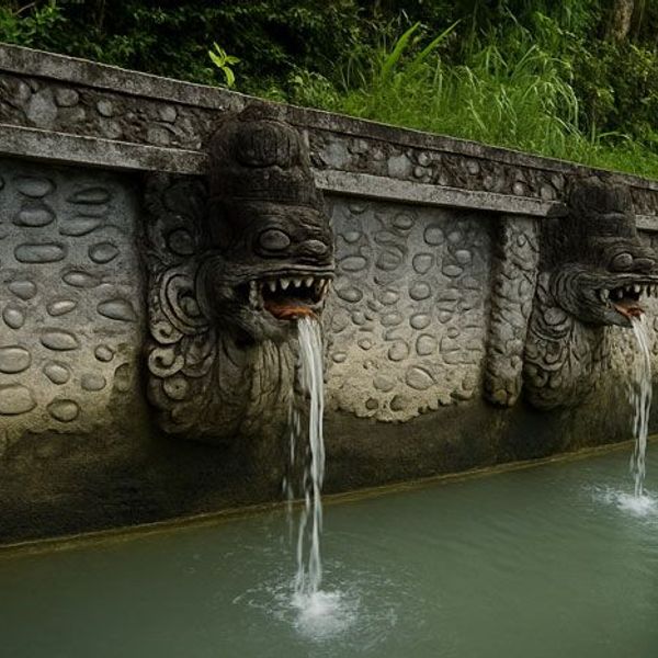 Heiligen Quellen von Banjar in Indonesien