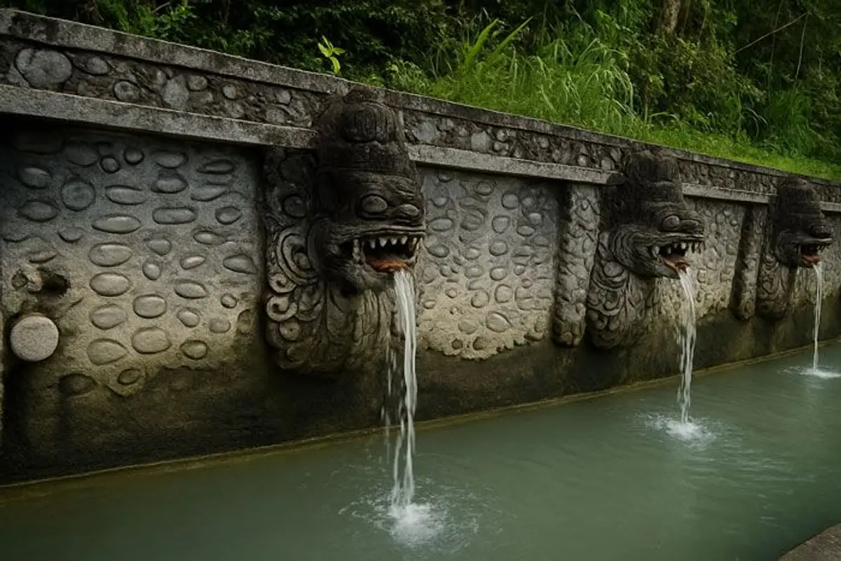 Heiligen Quellen von Banjar in Indonesien