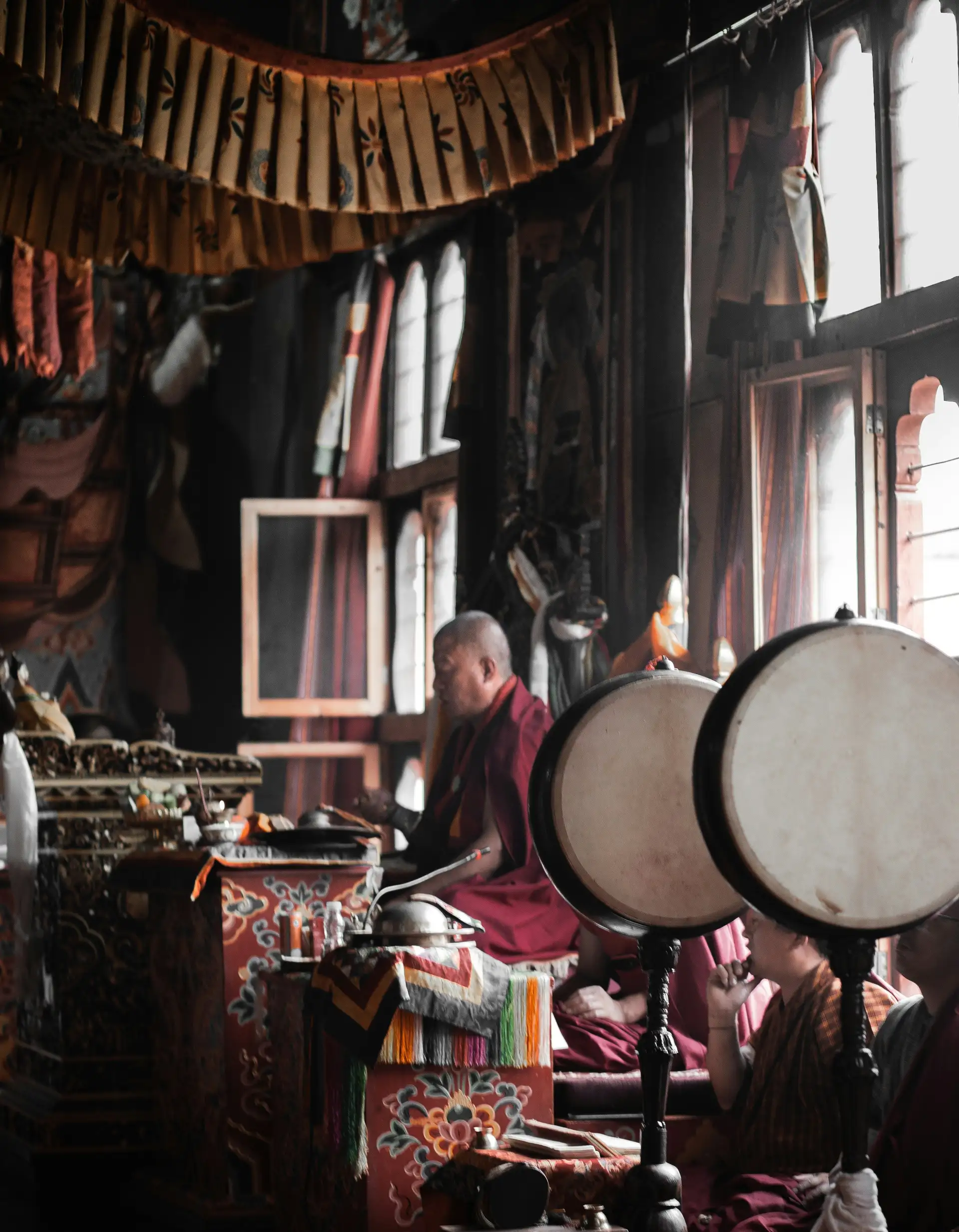 Voyage au Bhoutan : Moine à Passang Tobgay