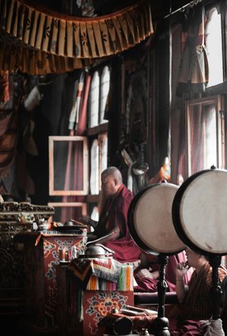 Voyage au Bhoutan : Moine à Passang Tobgay