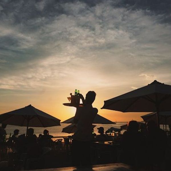  BBQ in einem Restaurant am Meer Jimbaran