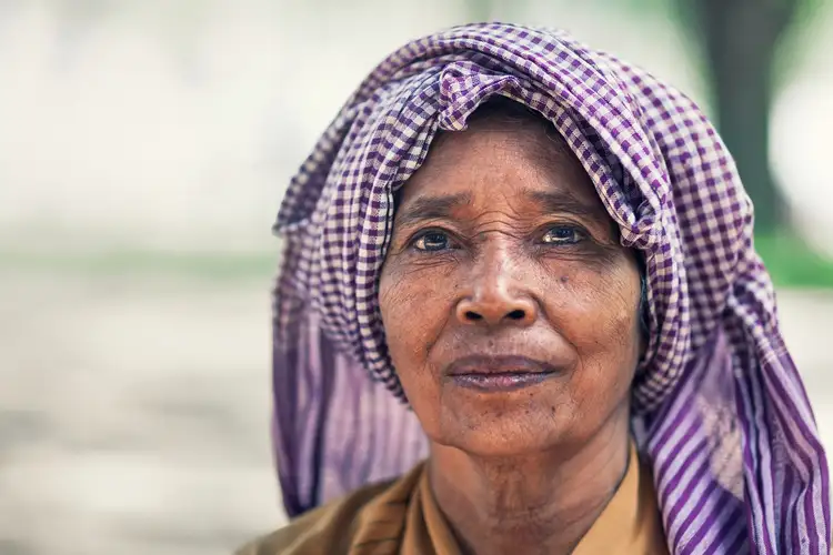 Voyage au Cambodge : Portrait d'une femme cambodgienne