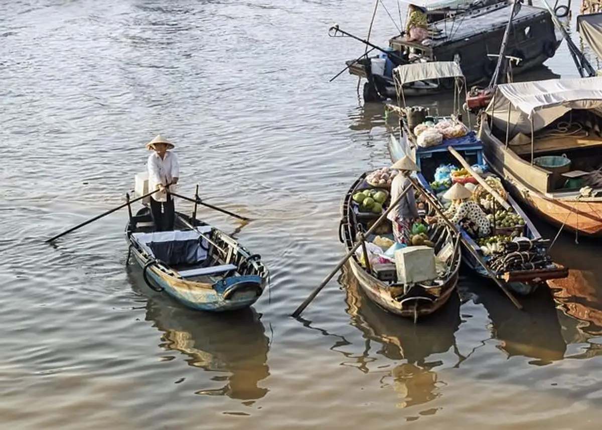Cai Rang Schwimmender Markt vietnam