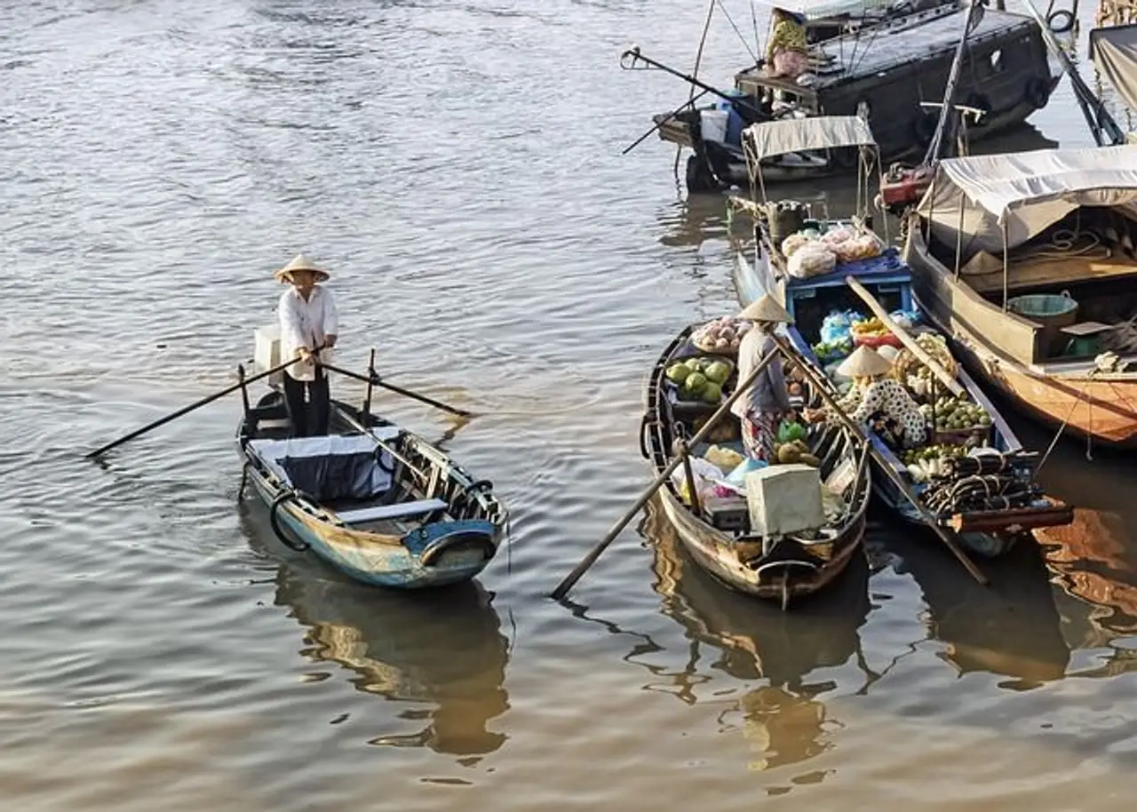 Cai Rang Schwimmender Markt vietnam