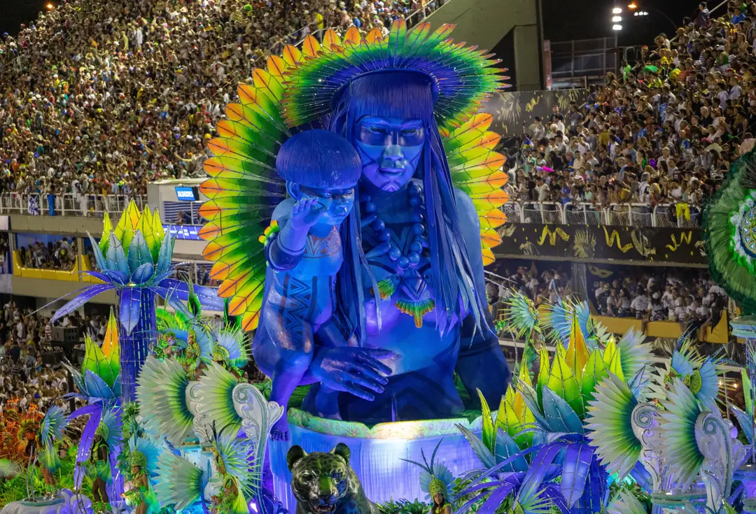Carnaval de Rio au Sambodrome.