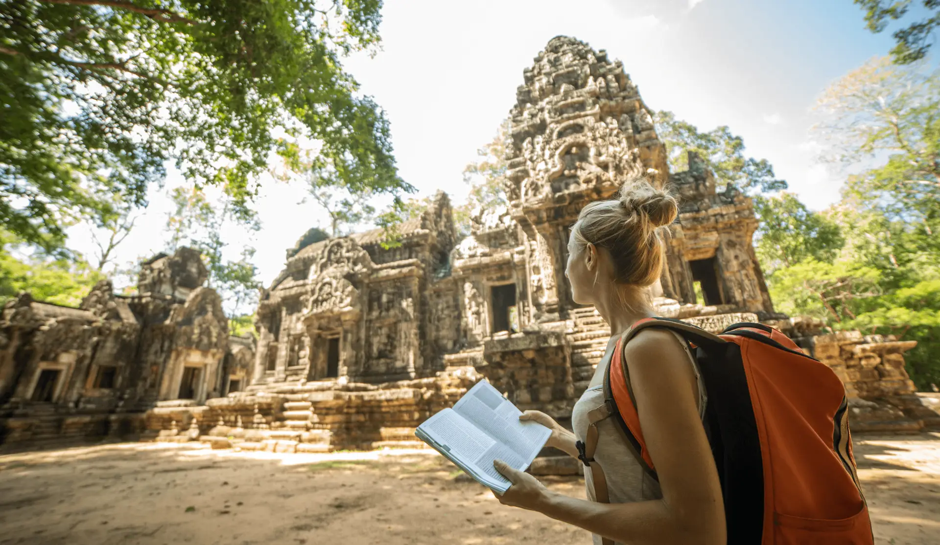 Voyage au Cambodge — chasse au trésor dans les temples d’Angkor à Siem Reap avec énigmes et exploration des sites historiques