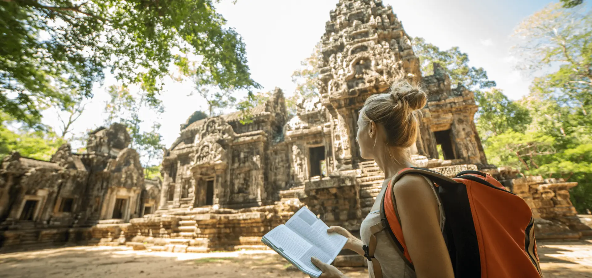 Voyage au Cambodge — chasse au trésor dans les temples d’Angkor à Siem Reap avec énigmes et exploration des sites historiques