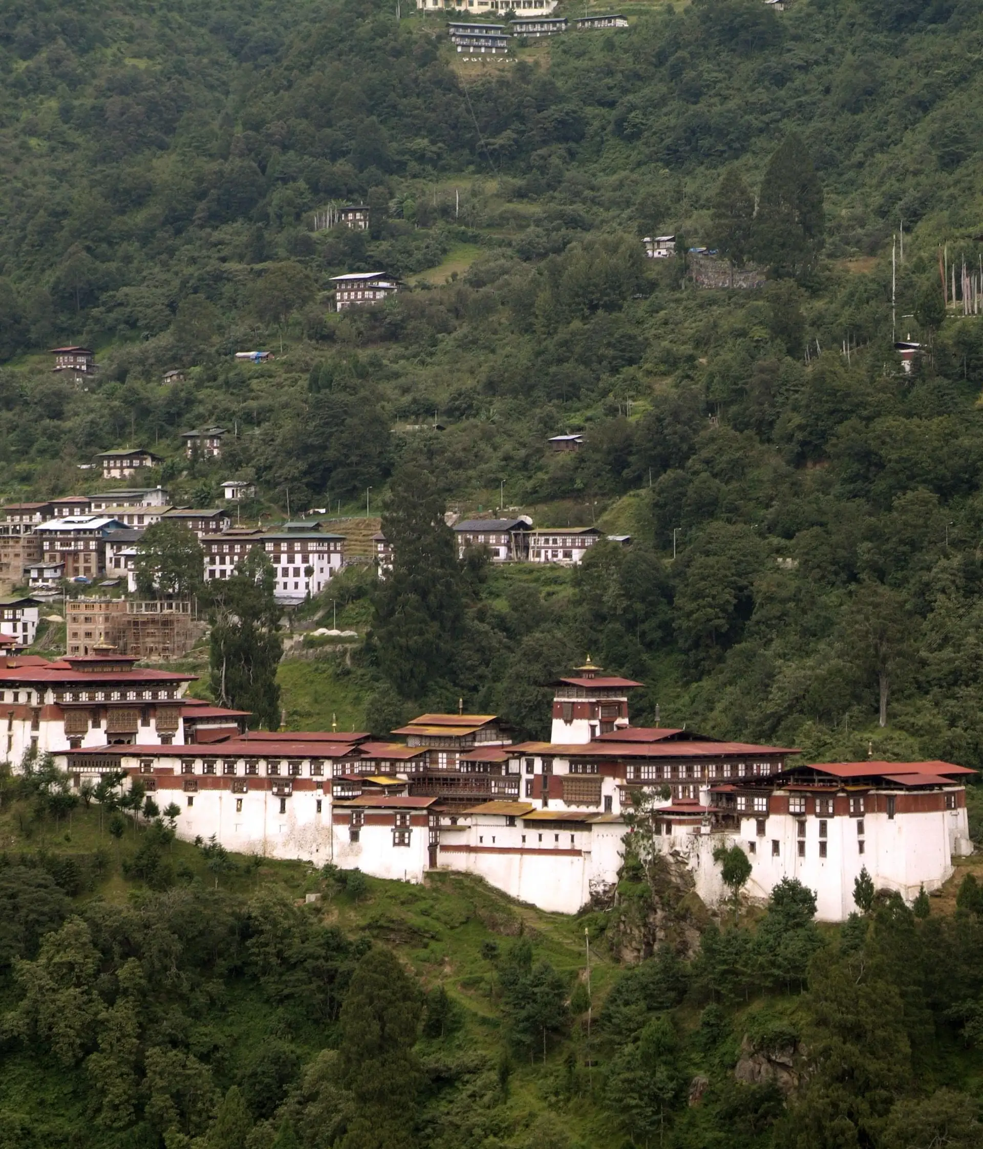 Bhutan-Trongsa-Dzong-et-Nepal