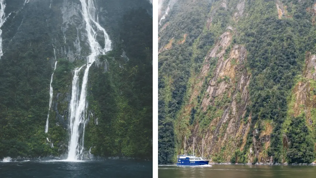 Milford Sound cascades