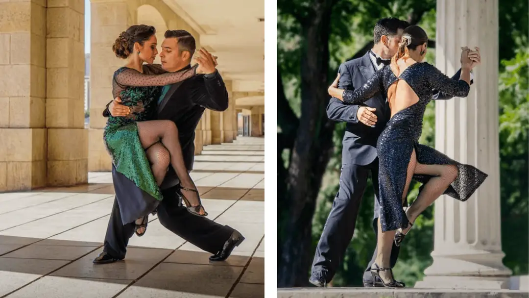 Couple dansant le tango à Buenos Aires