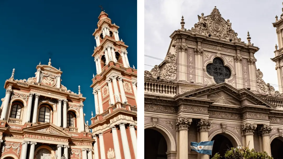 Église San Francisco et cathédrale de Salta, dans le centre historique