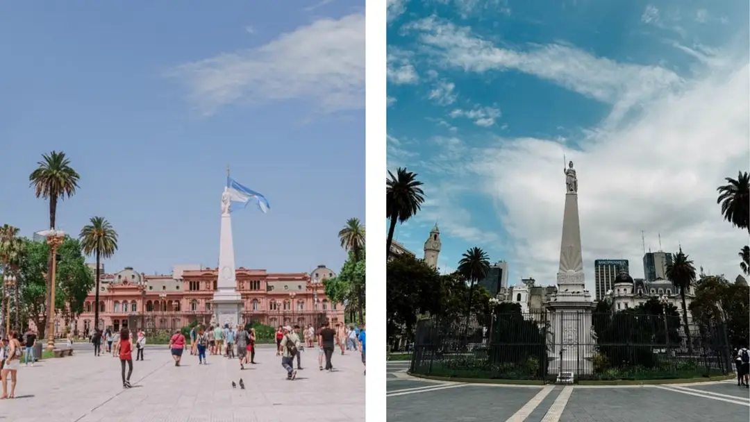 Plaza de Mayo dans le centre historique de Buenos Aires