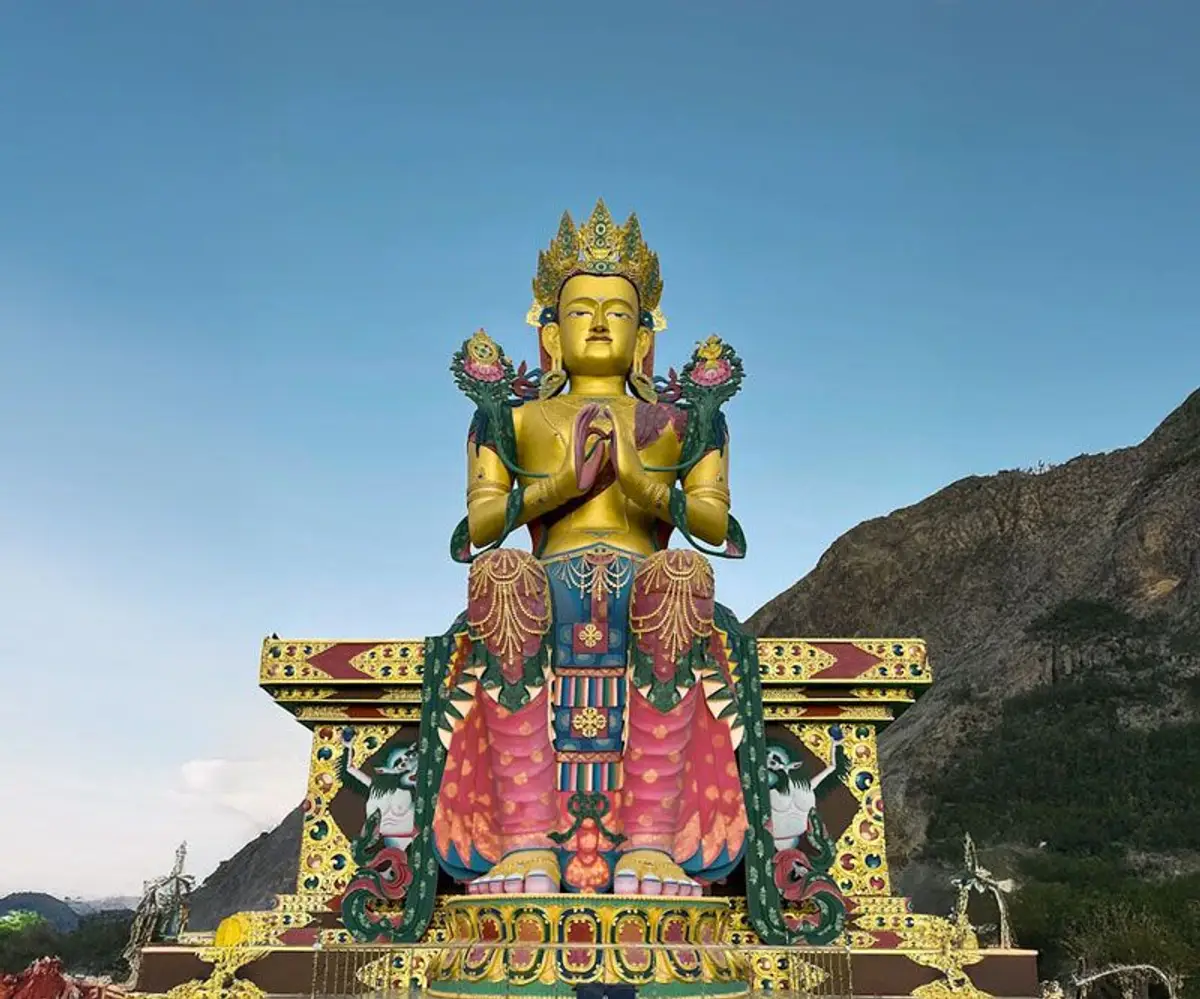 Besuch des Kloster von Diskit im Nubra Tal