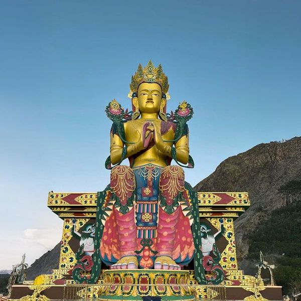 Besuch des Kloster von Diskit im Nubra Tal