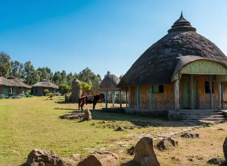 Dorf Rende Dan Pau in Sumba, Indonesien wo Ikats hergestellt werden