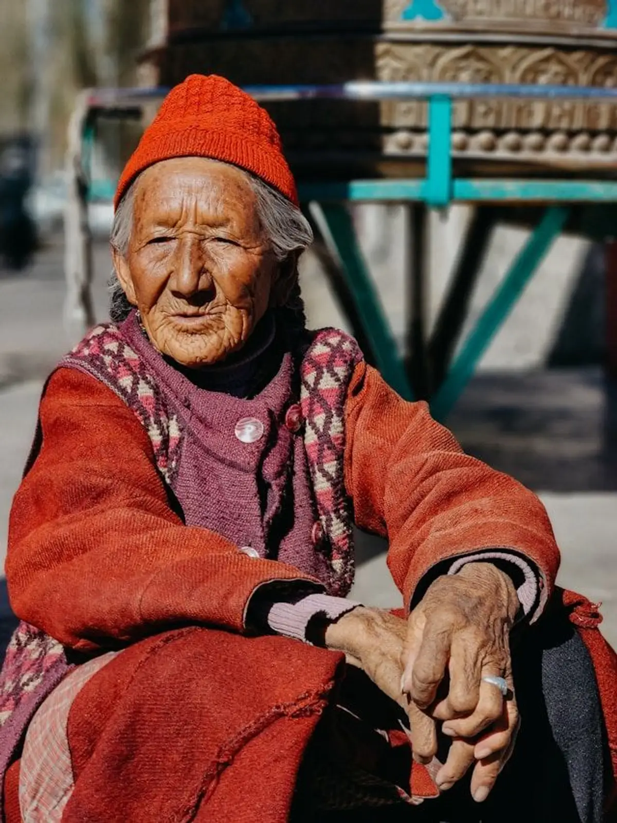 Einheimische Indische Person in Leh Lehdakh