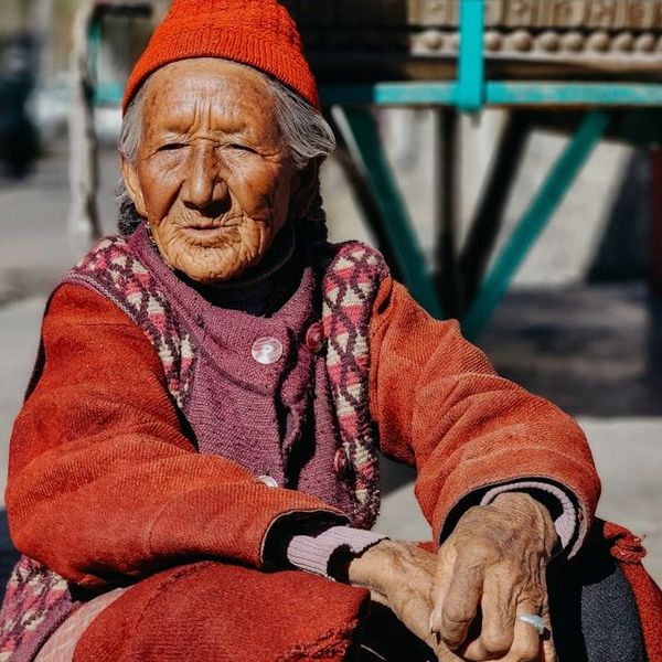 Einheimische Indische Person in Leh Lehdakh