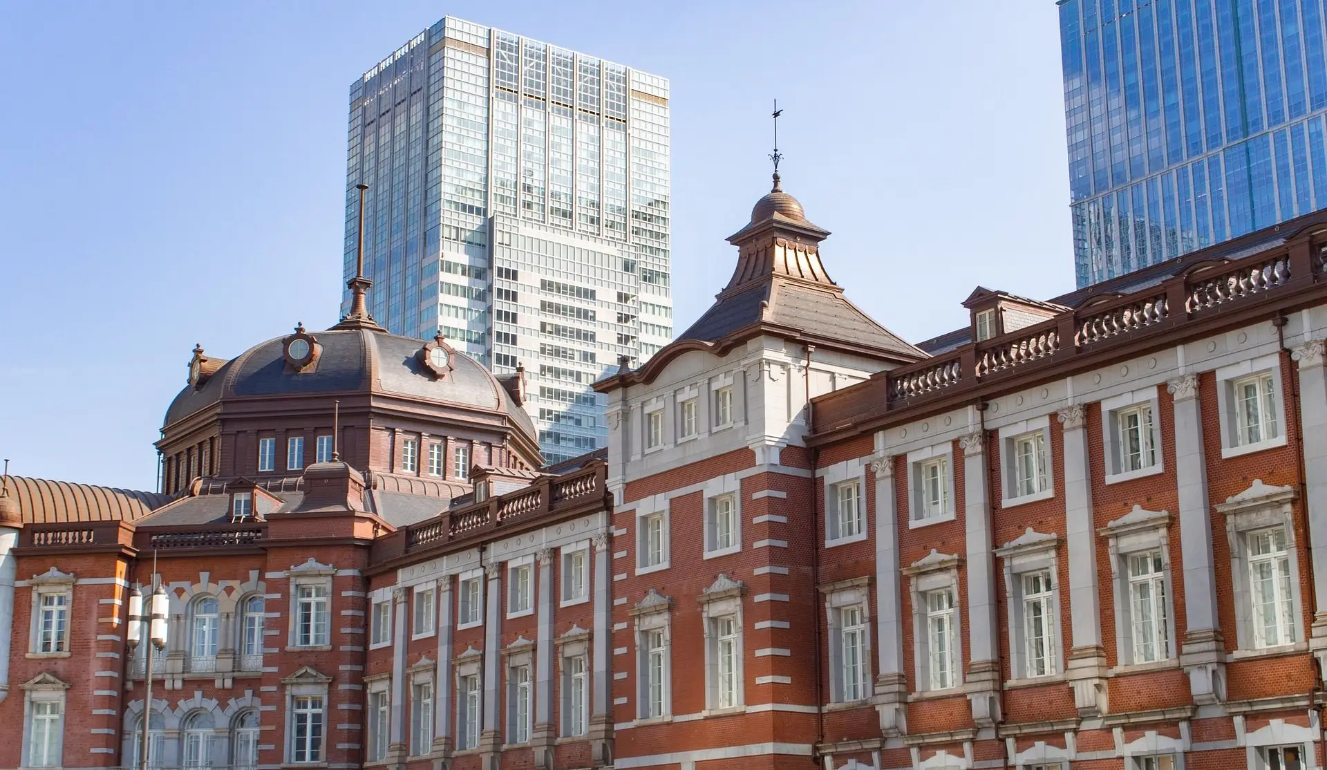 Facade de la Tokyo Station, datant de l'ère Meiji