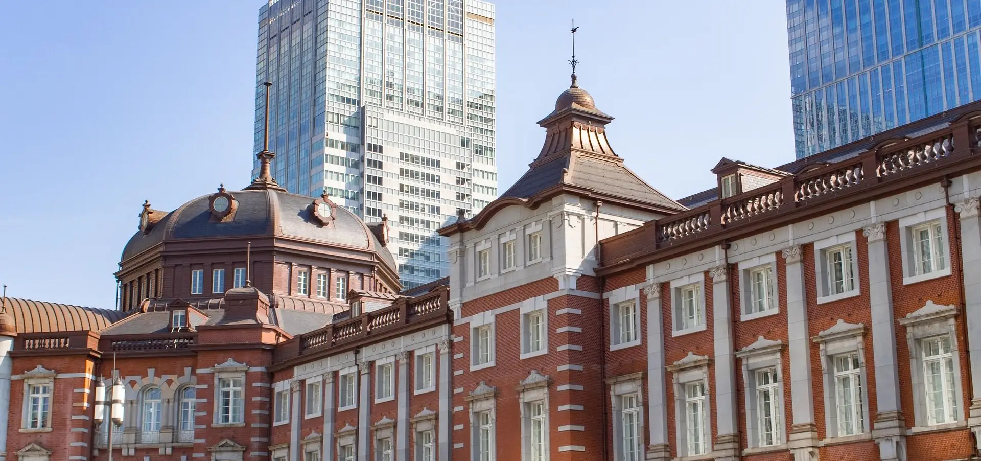 Facade de la Tokyo Station, datant de l'ère Meiji